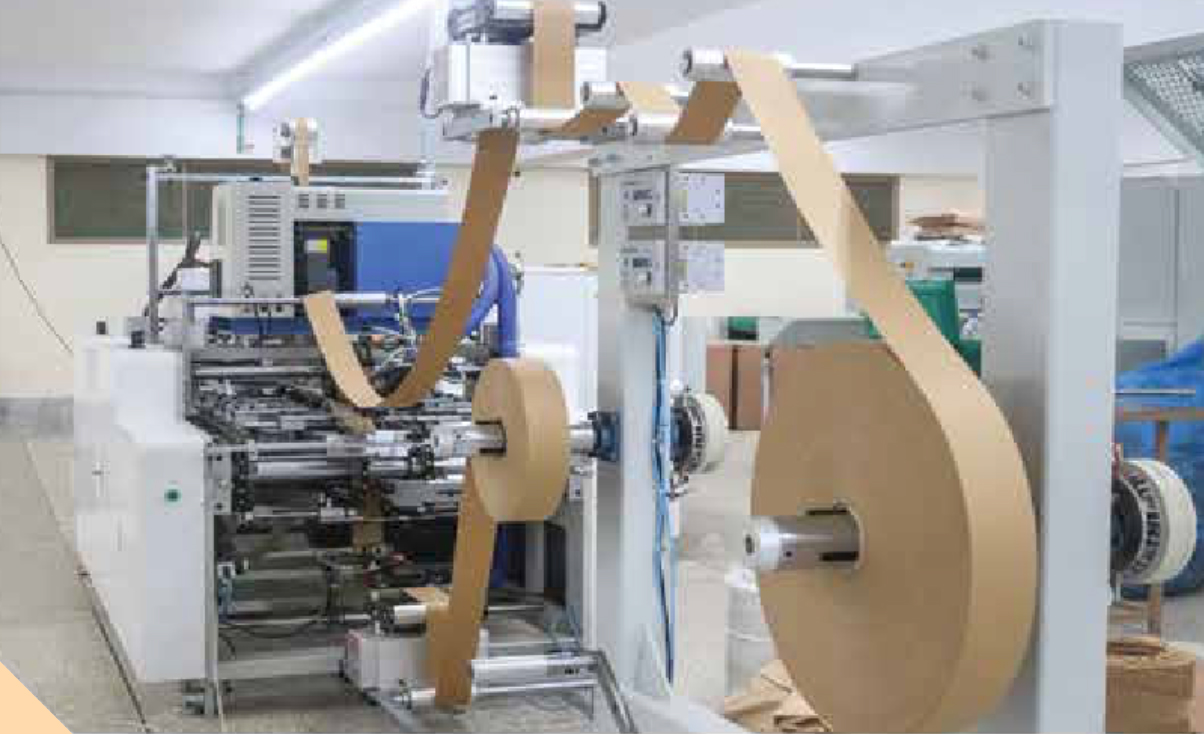 Automated Twisted Rope Paper Handle Pasting Machine